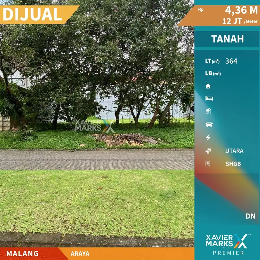 Dijual Tanah Kavling di Cluster Nieuw Indie Araya Blimbing Malang