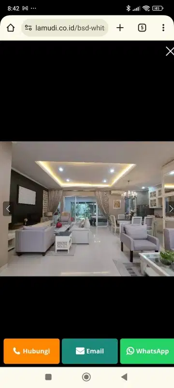 RUMAH MEWAH GREENWICH PARK BSD 10X25 FURNISH TANGERANG SELATAN