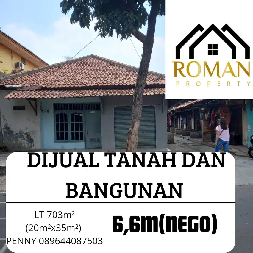 DIJUAL CEPAT TANAH DAN BANGUNAN DI TANGERANG