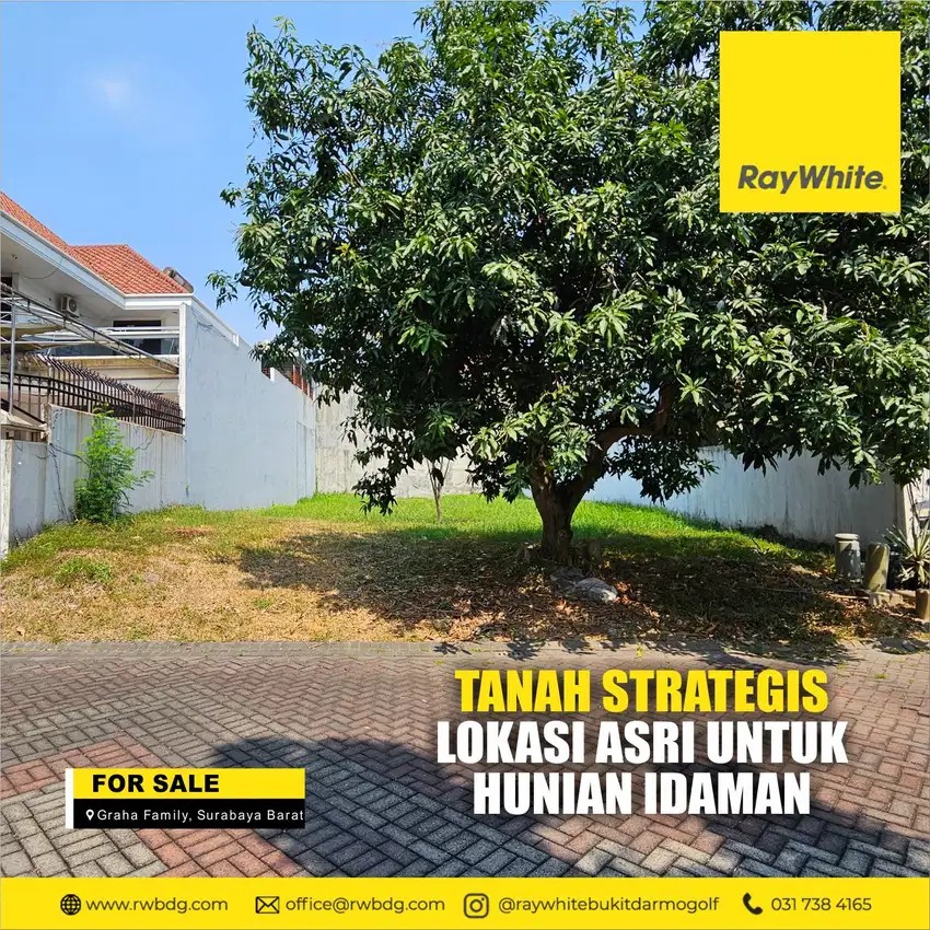 LUAS DAN NYAMAN TANAH DIJUAL GRAHA FAMILI
