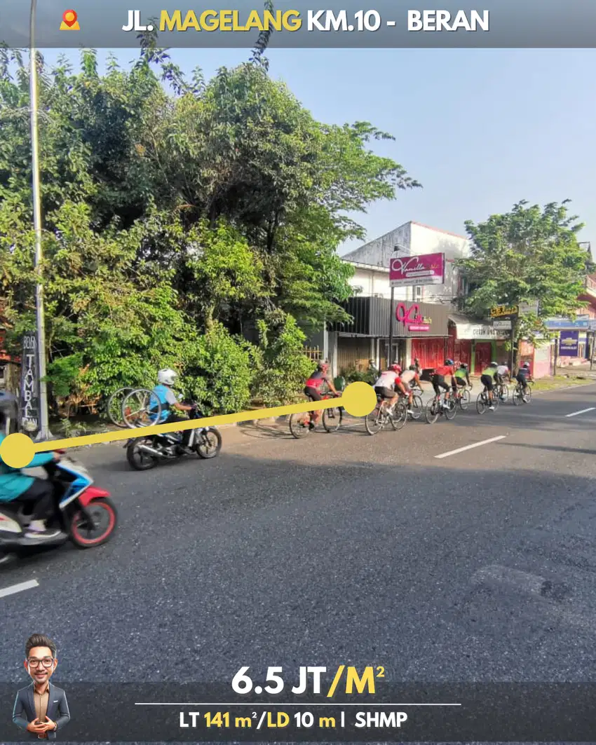 Jarang Ada! Tanah 141 m2 strategis dengan luasan kecil di Jalan Utama