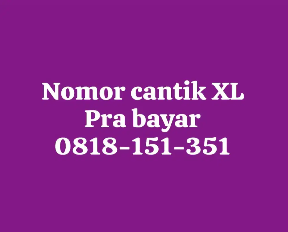 Kartu sim cantik XL