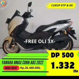 YAMAHA NMAX CONNECTED ABS 2022 KREDIT MURAH CUMA DP 500RIBU KK DAN KTP