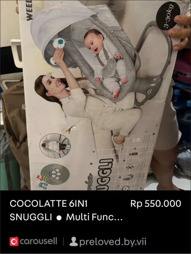 COCOLATTE 6IN1 SNUGGLI • Multi Functional Foldable Swing •