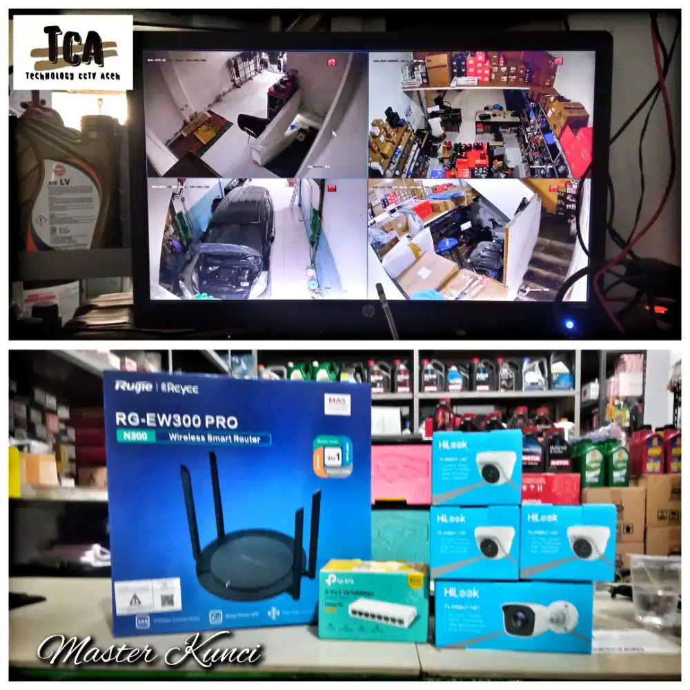 PAKET FULLSET CCTV 4 CHANNEL SIAP PASANG