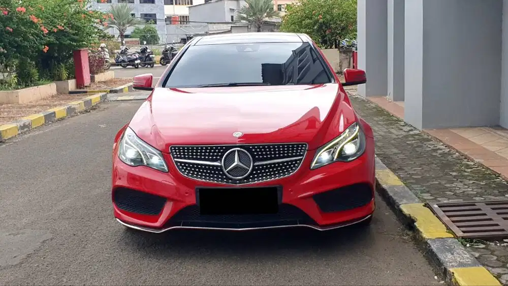 Mercedes Benz Mercy E250 E 250 Coupe AMG AT Merah 2013 Low Km Antik