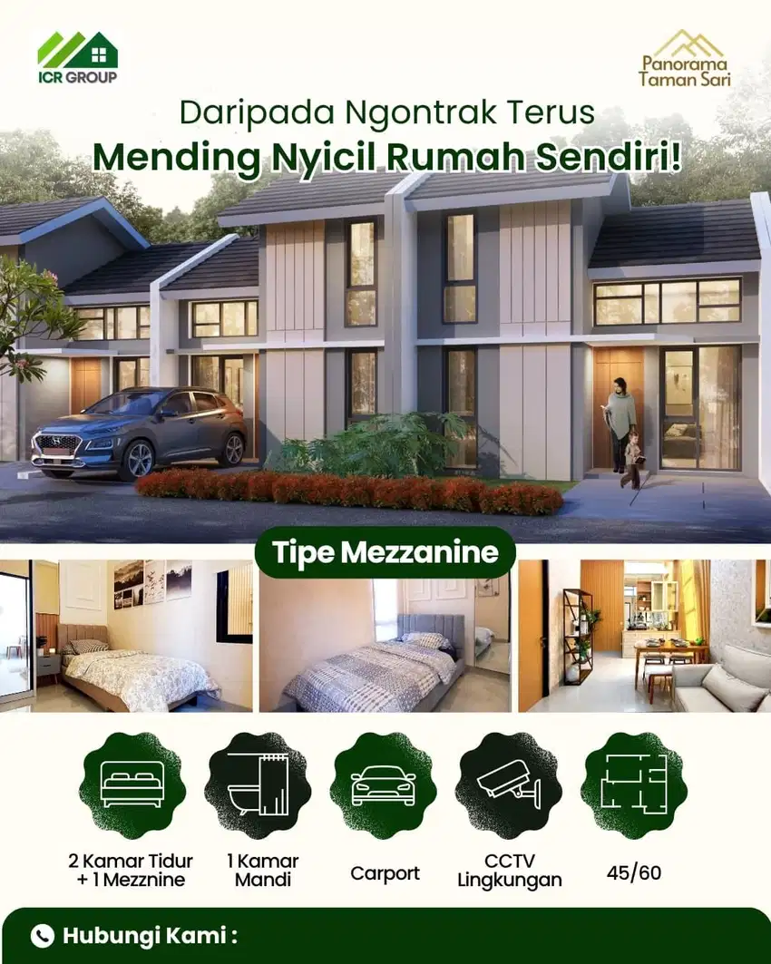 RUMAH PANORAMA TAMANSARI STRATEGIS ALL IN 3JUTA