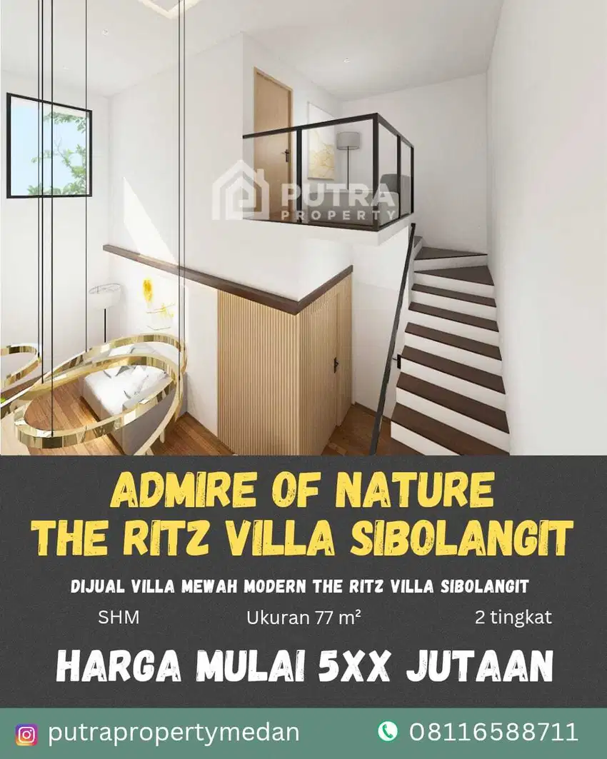 ✨ADMIRE OF NATURE✨ DIJUAL VILLA MODERN – THE RITZ VILLA SIBOLANGIT