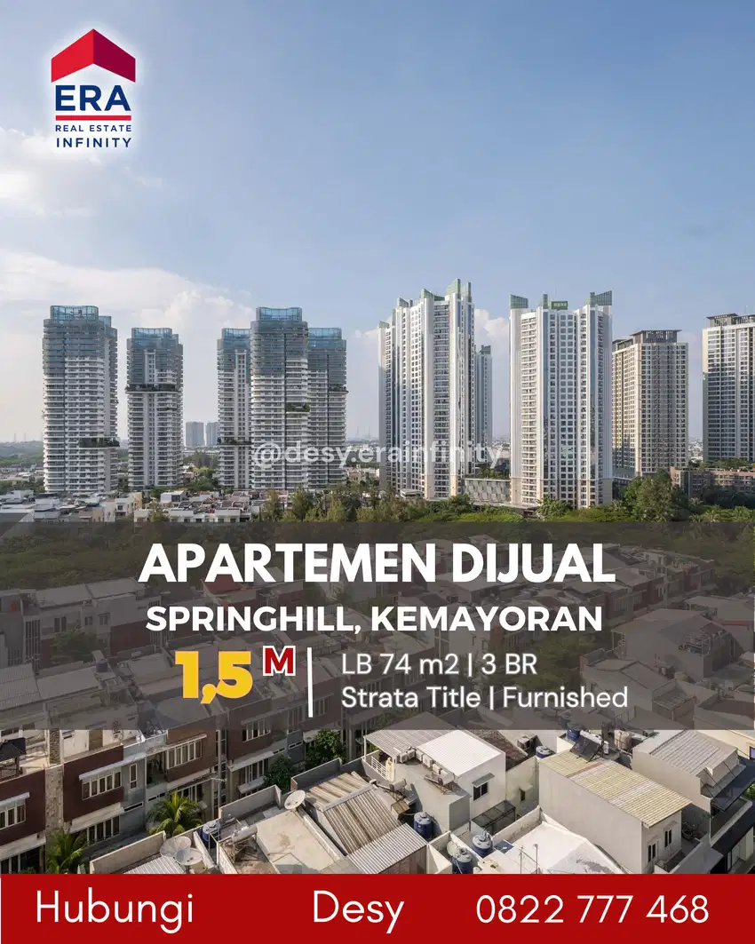 Dijual Unit Apartemen Spring Hill Kemayoran