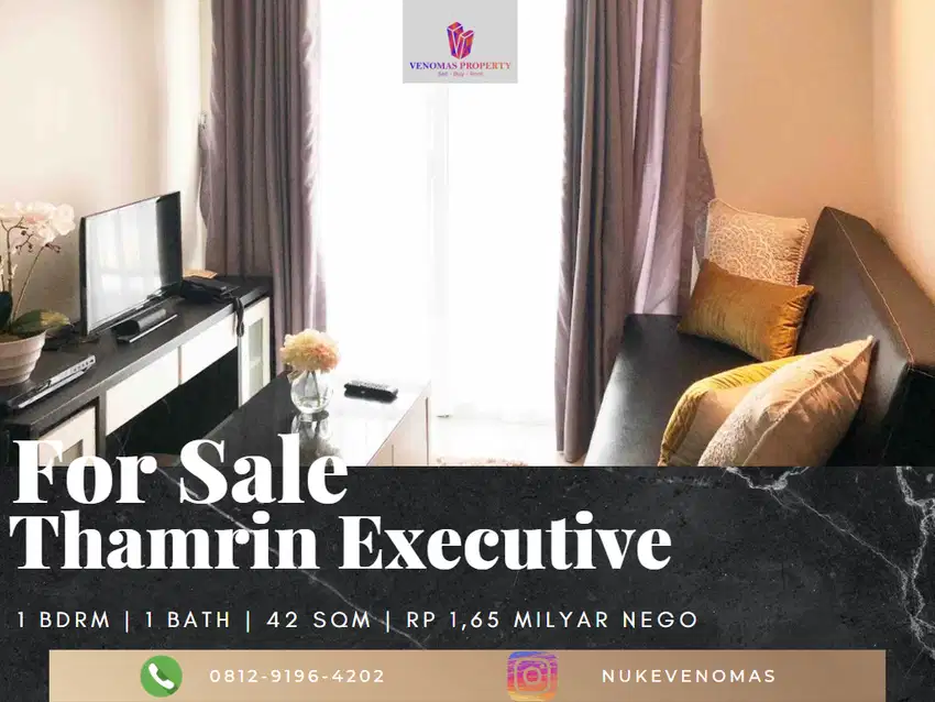 Dijual Apartement Thamrin Executive 1Bedroom Full Furnished