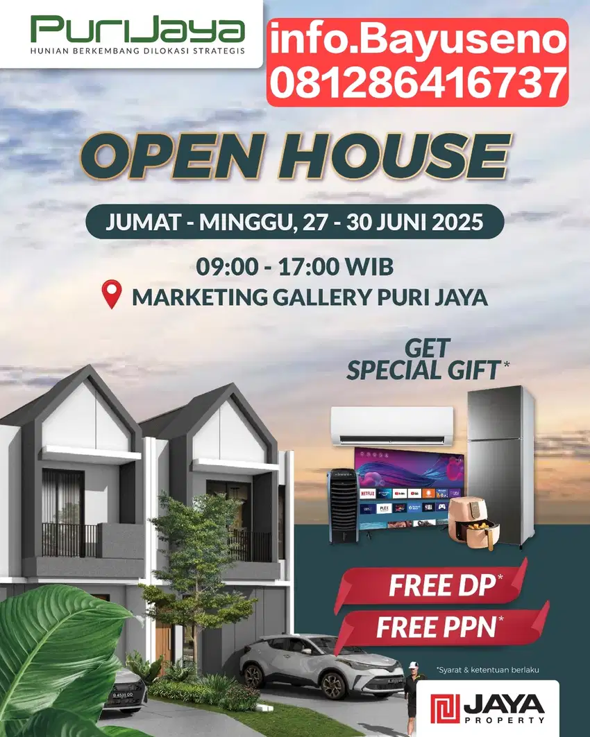 Cluster baru open house puri jaya free biaya surat