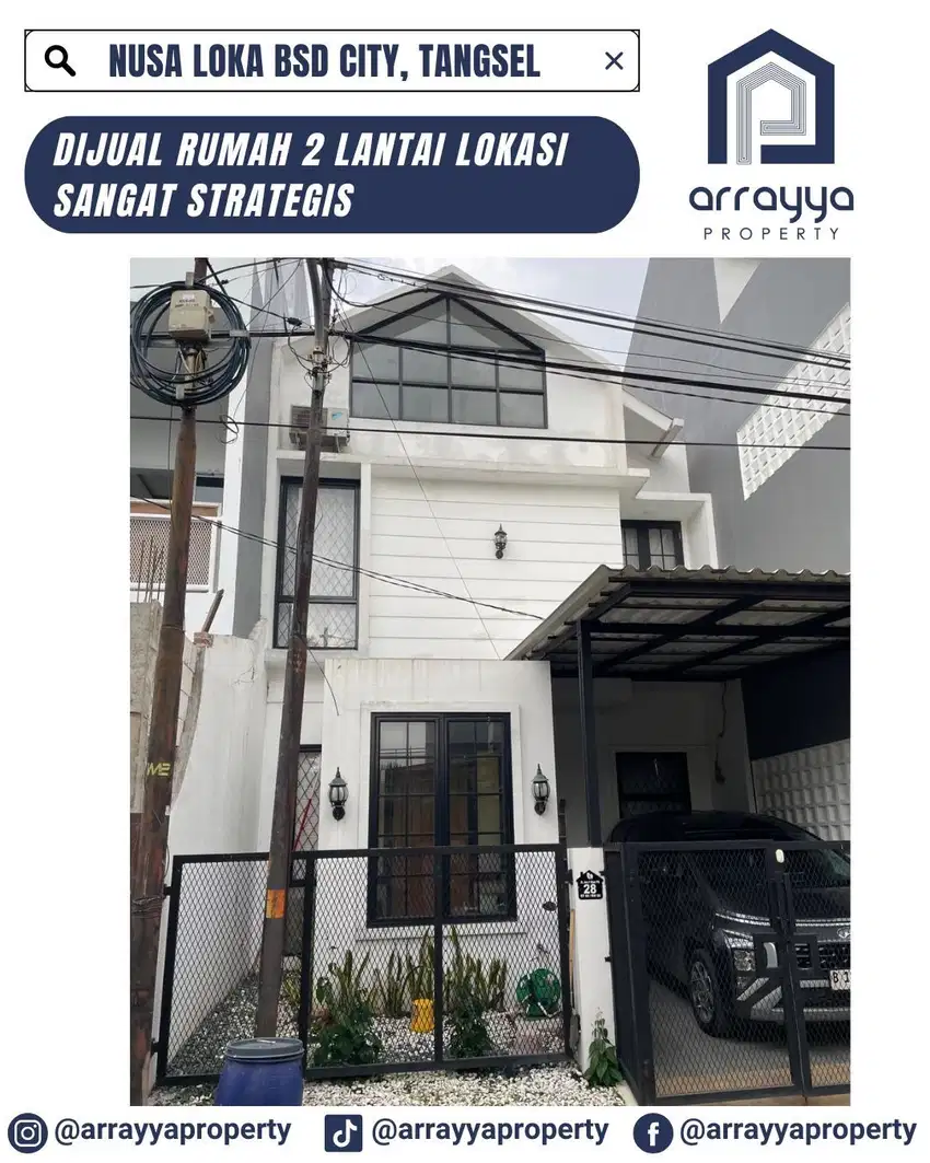 DIJUAL RUMAH MURAH SIAP HUNI DI NUSA LOKA BSD CITY