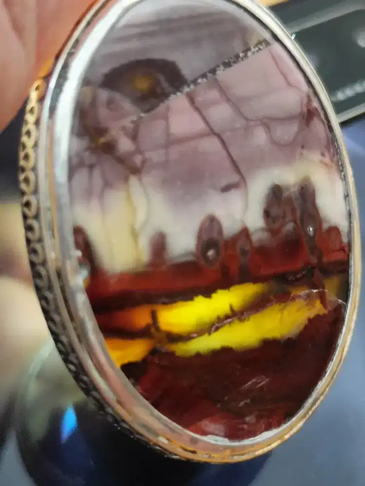 Batu Garut Pw motif pemandangan