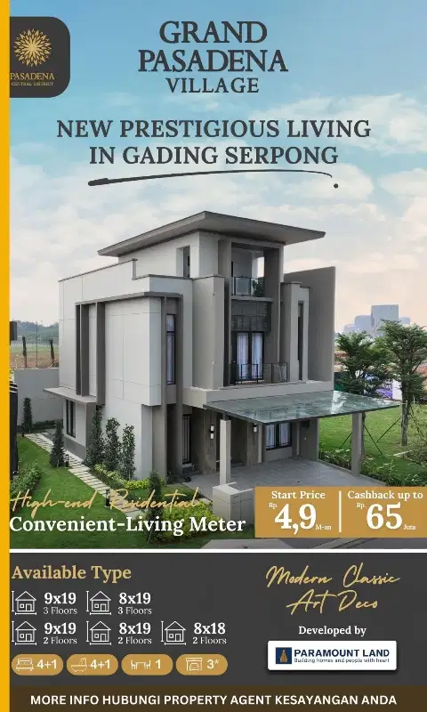 Dijual Rumah Cantik Di Gading Serpong-Grand Pasadena-Paramount Land