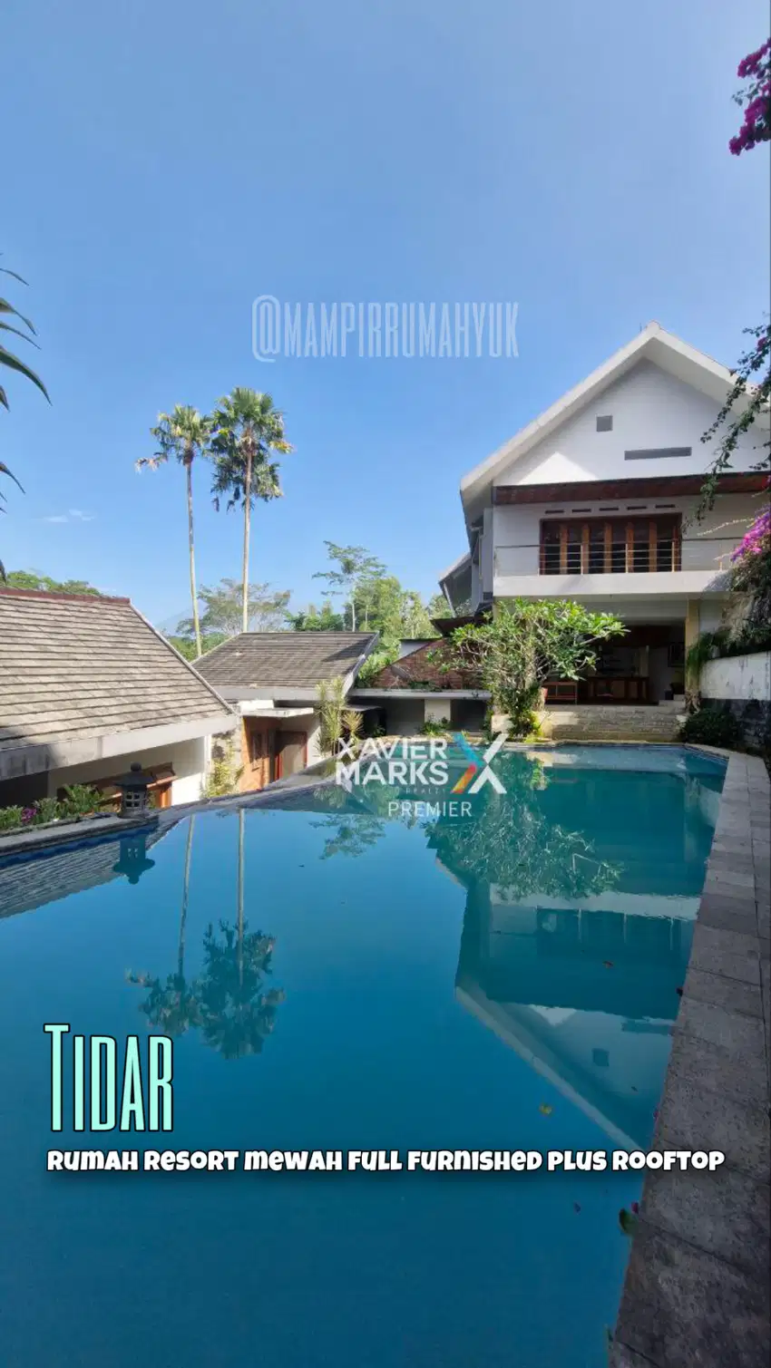 Resort Mewah Full Furnished Plus Rooftop di Tidar Malang