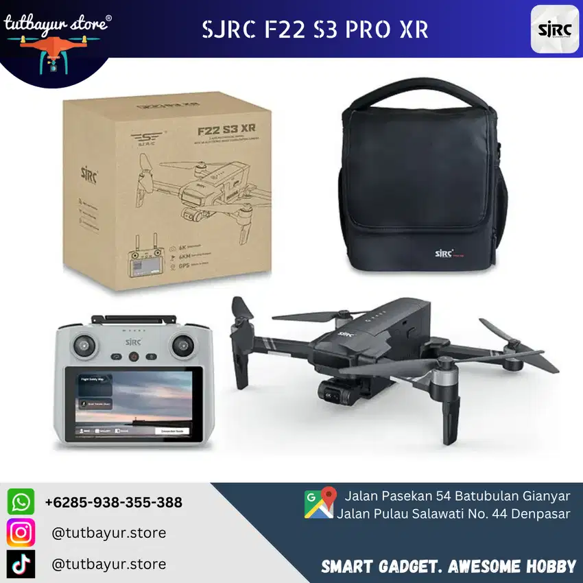 SJRC ROX F22 S3 XR WITH SMART CONTOLLER GPS 3-Axis Gimbal 4K Drone