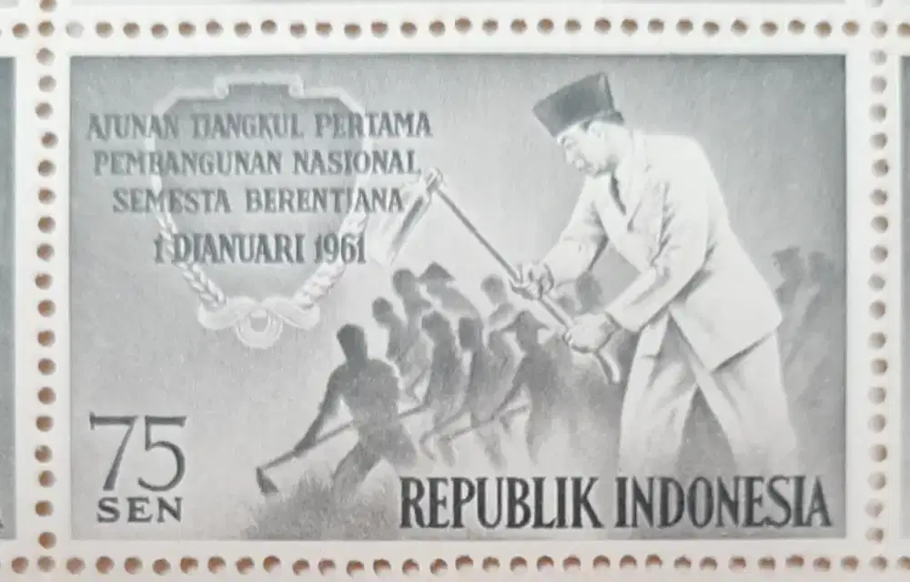 Perangko Kuno RI 75 Sen