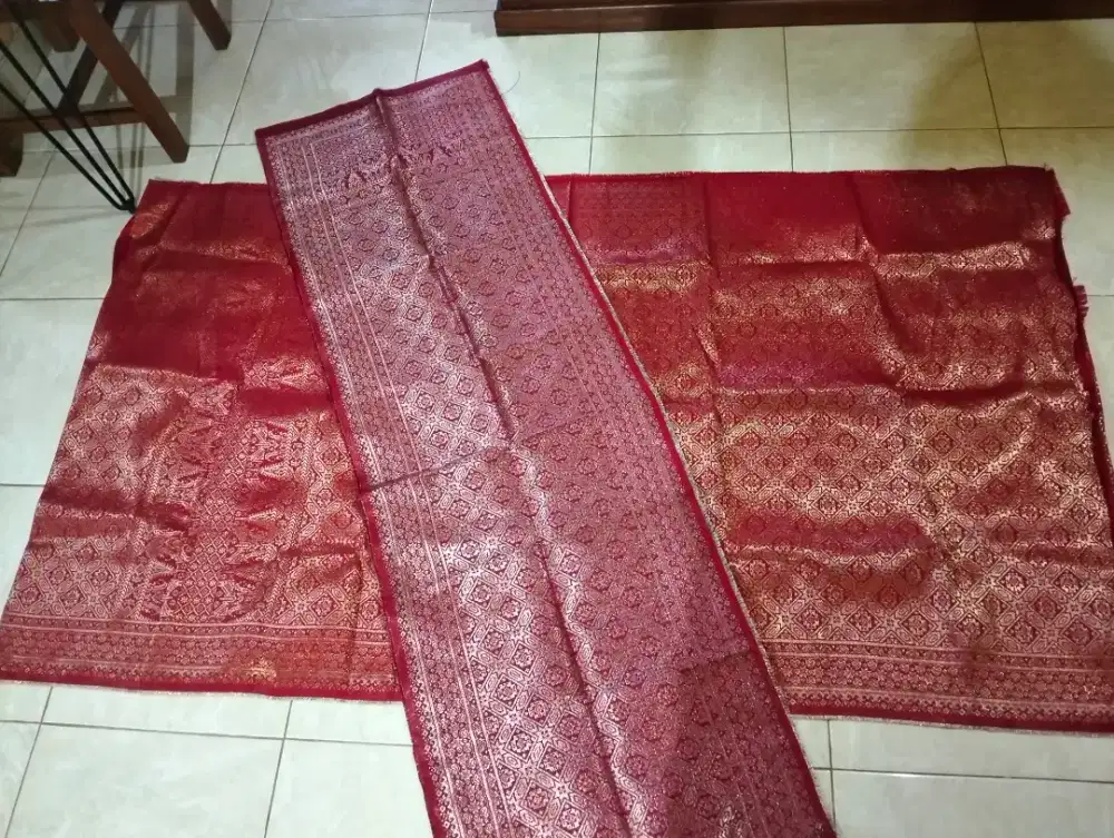 Songket ATBM palembang set kain + selendang
