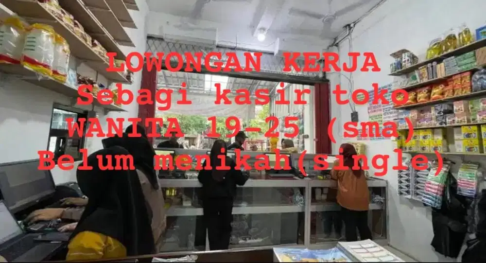Lowongan kerja kasir