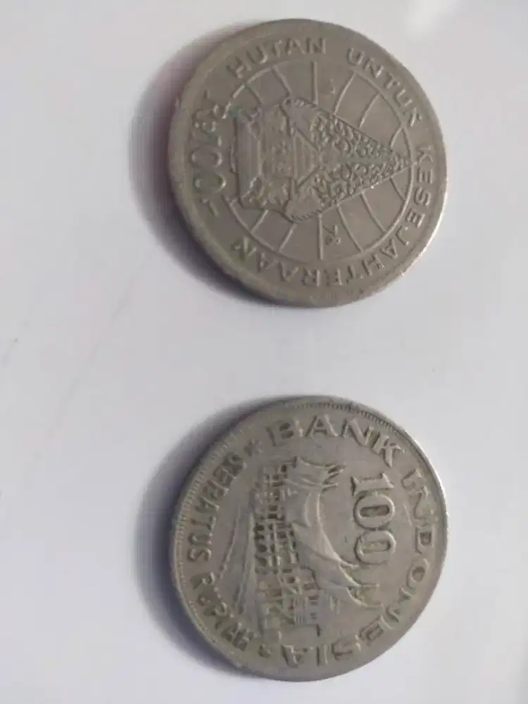 Uang logam Rp. 100 tipis tahun 1978