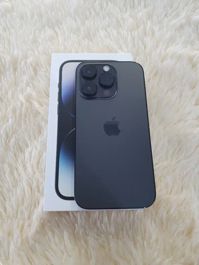 iphone 14 Pro 256Gb Black Garansi resmi ibox#3com