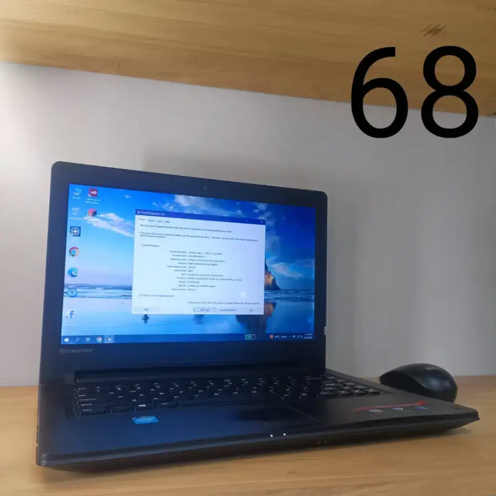 Lenovo Ideapad 300 Intel N3150 4CPU RAM 8GB Storage 500GB 14 3 Jam