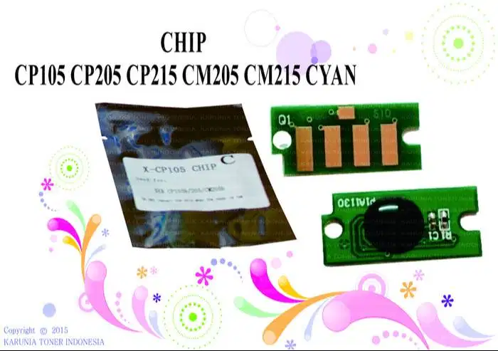 Chip Xerox CP105 CP205 CM205 CM215 CP215 CYAN Murah Berkualitas