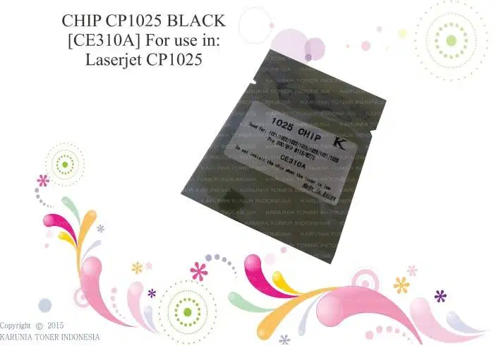 CHIP CP1025 BLACK [CE310A] FOR USE IN LASERJET CP1025 Berkualitas