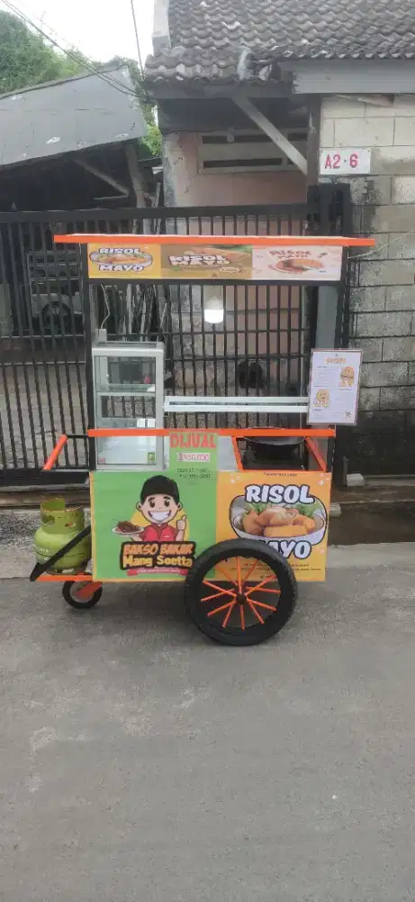 Gerobak BARU tahu crispy/ risoles/ sosis-DLL / Grobak