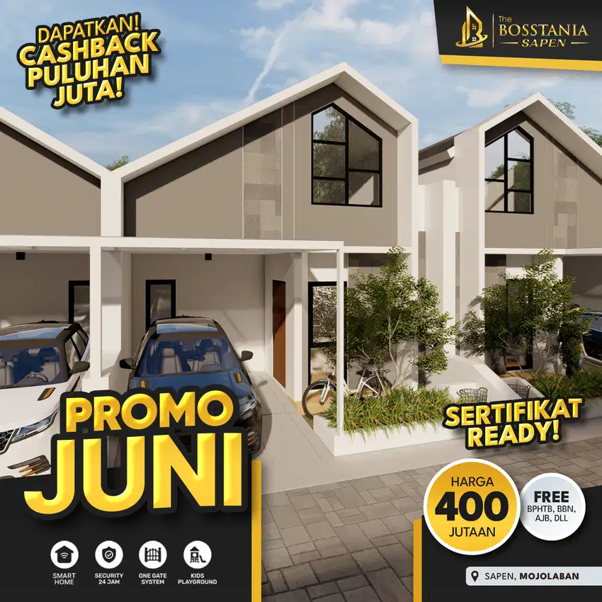 Rumah Gaya Modern Skandinavian di Tengah Fasilitas Publik Solo Raya