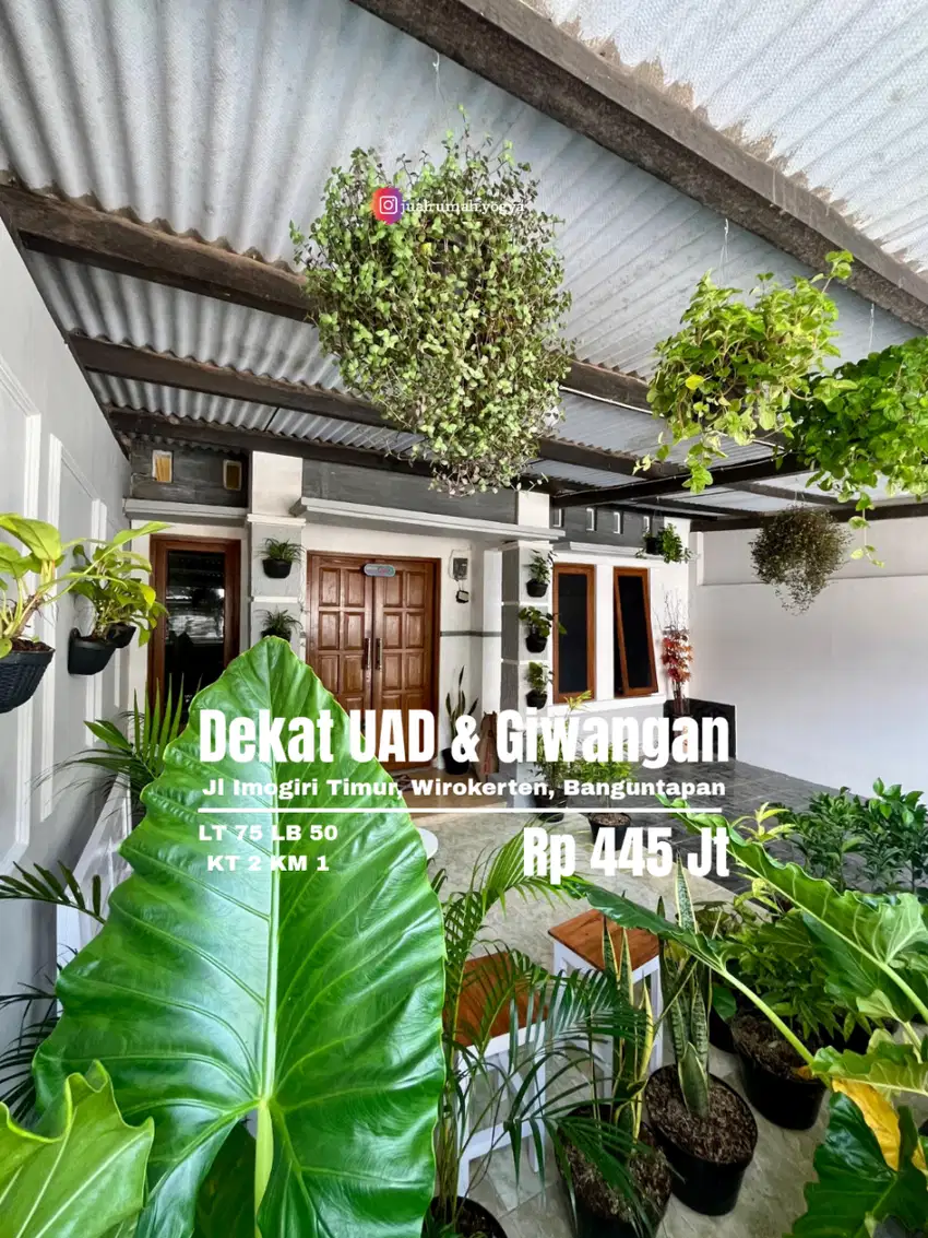 Rumah murah Furnished perumahan dekat UAD dan Terminal Giwangan