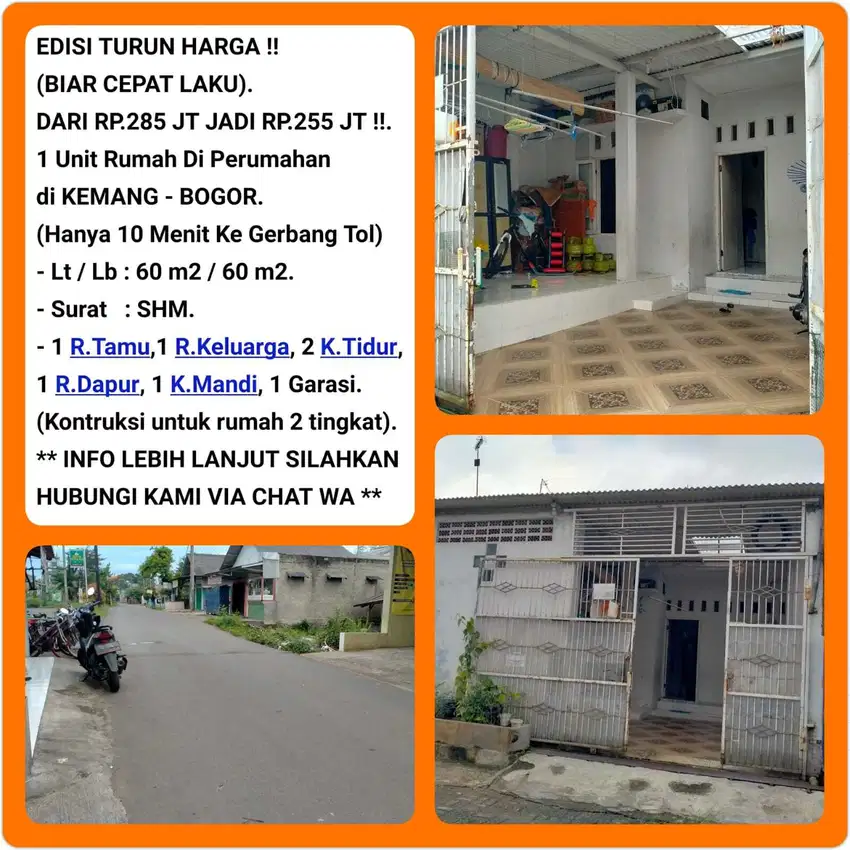 Rumah jual murah siap huni strategis di komplek di Kemang-Bogor 08