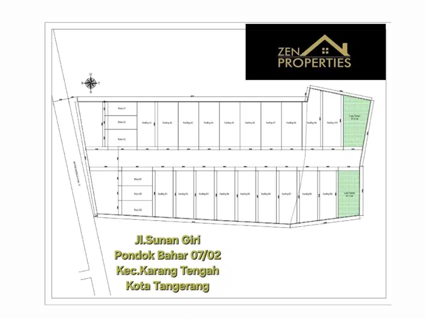 KPR DEVELOPER Rumah Asri di Pondok Bahar, Dekat Fasilitas Umum