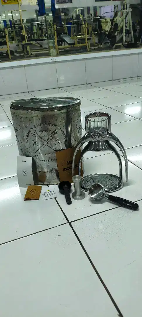Mesin Alat Kopi Manual Espresso Rok Presso Rokpresso Lengkap Pajangan