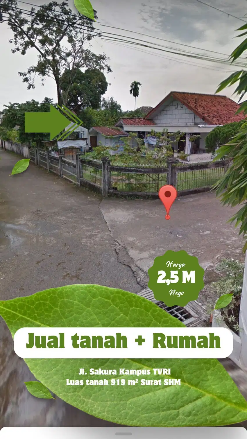 Dijual rumah murah palembang