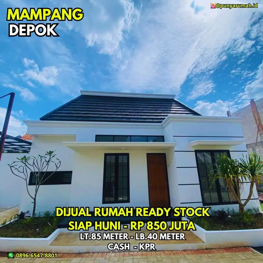 Rumah Ready Stock Di Mampang Dekat Pintu Tol Desari Hanya 800 Jutaan