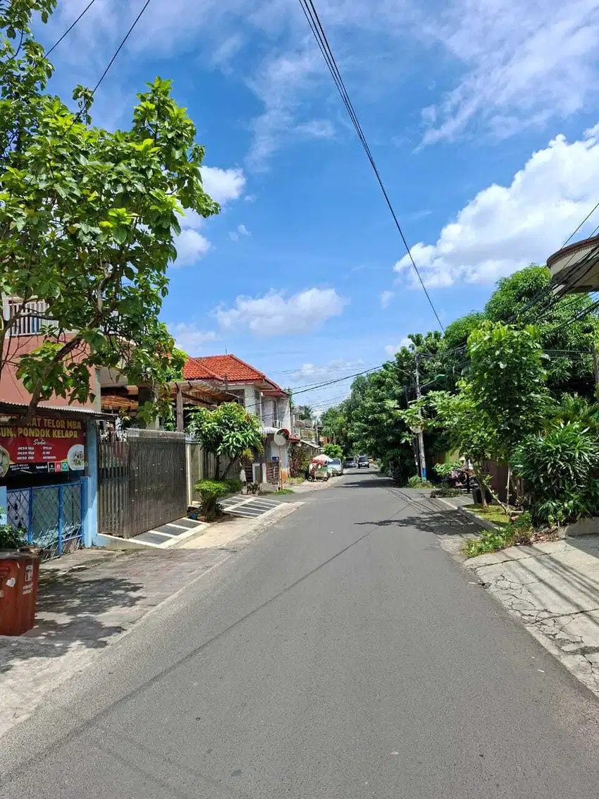 RUMAH MURAH JALAN LEBAR BEBAS BANJIR KOMPLEK DKI - PONDOK KELAPA