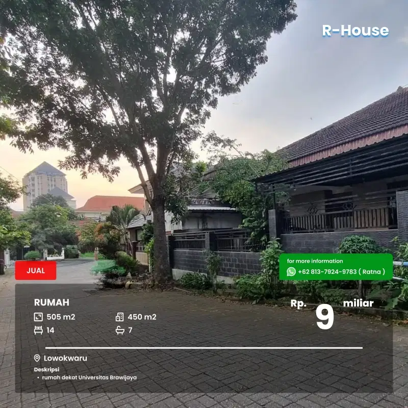 Rumah selangkah menuju Universitas Brawijaya