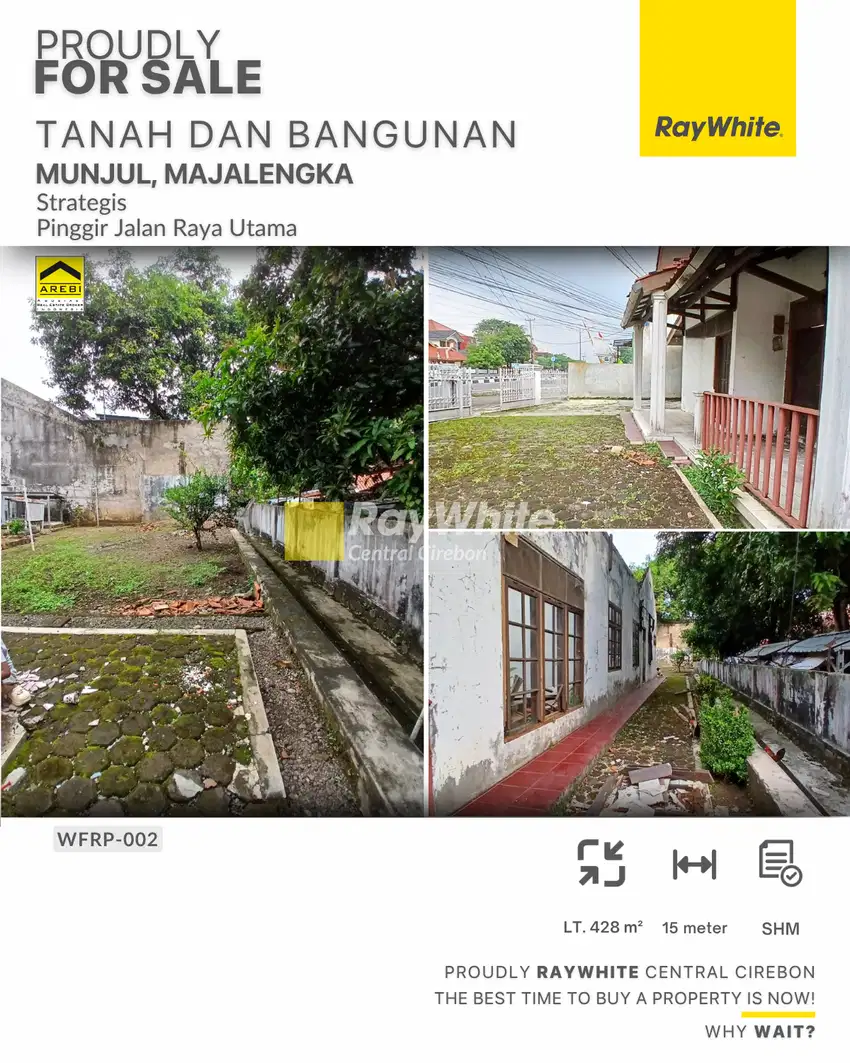 Jual Tanah & Bangunan SHM Pinggir Jalan di Majalengka Kota