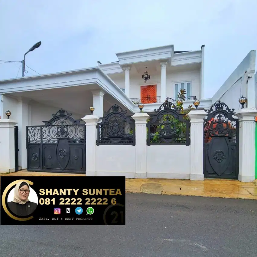 Rumah Interior Mewah 2 lantai di Perigi area Bintaro GB-15513