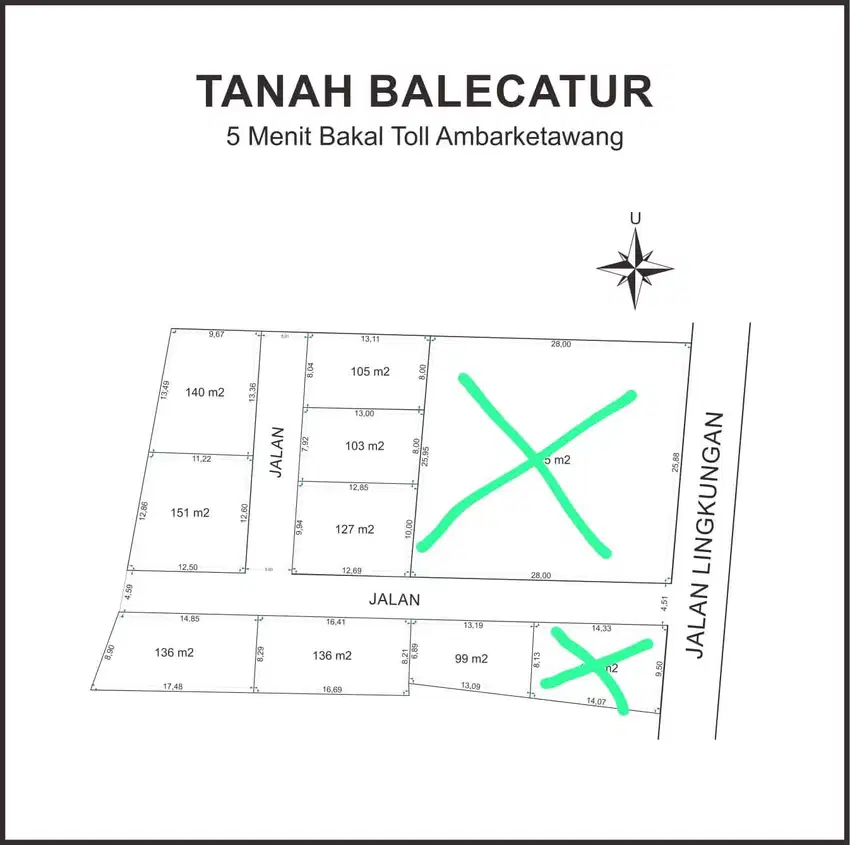 Tanah Kapling Sleman Dijual Dekat Kampus UMY Jogja: SHM Pekarangan