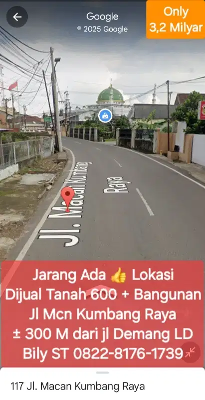 Rumah 600 Macan Kumbang Demang Murah Palembang Tanah