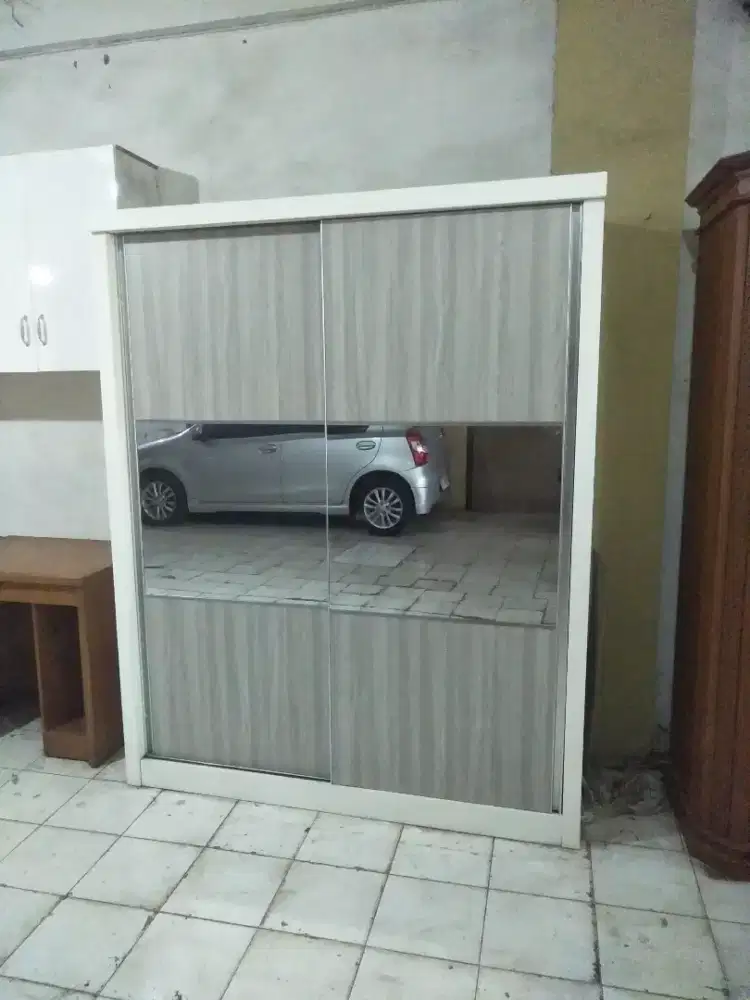Lemari pintu 2 sliding harga promo uk: 160 × 200 cm