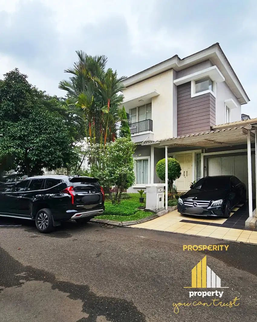 Rumah Lebar 10 Furnished Hoek di Cluster Chalcedony PHG Gading Serpong