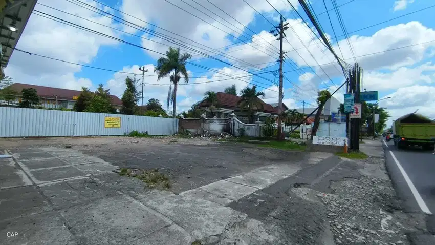 Tanah premium strategis pinggir jalan Magelang km 7 Mlati Sleman