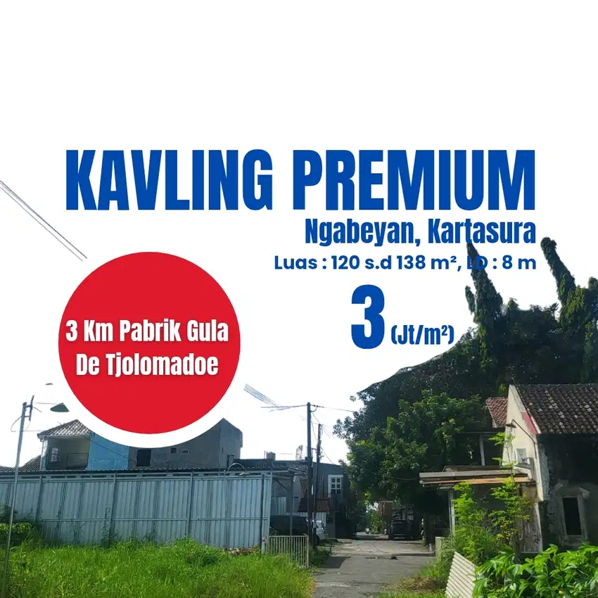 Kavling Premium Ngabeyan – Tengah Kota Kartasura Solo