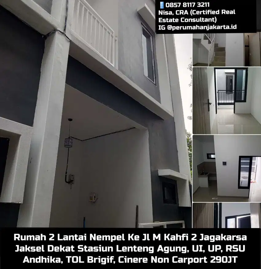Rumah Siap Huni Cepat Di Jagakarsa Dekat Jl M Kahfi 2 Stasiun Lenteng