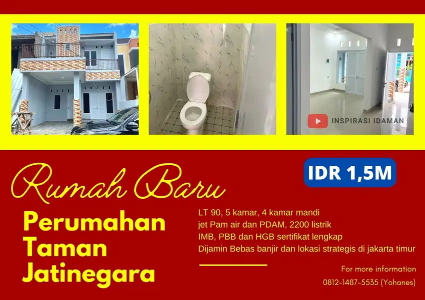Rumah Baru Perumahan Taman Jatinegara
