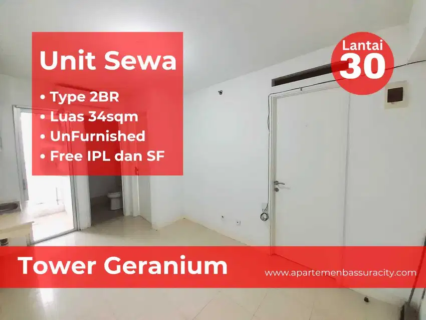 Bisa per 6bln apartment Bassura City tower Geranium