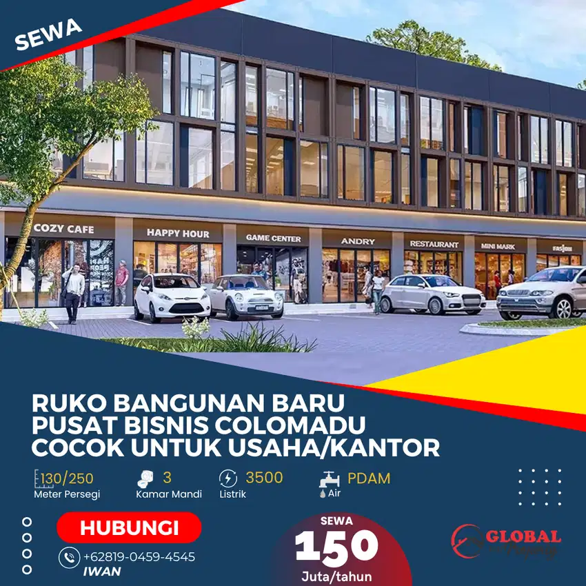 Ruko Bangunan Baru 3 Lantai Area Colomadu